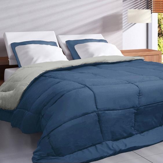 Couette unie douceur microfibre réversible 400g/m² -