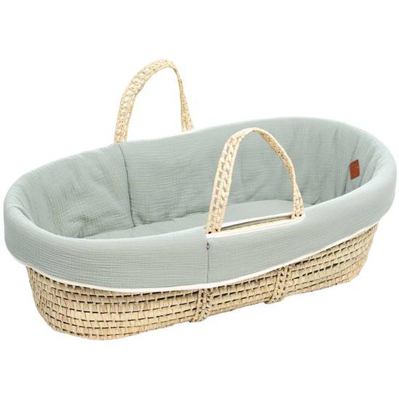 Couffin Bébé Avec Matelas Habillage Et Drap Housse Jeanne Vert De Gris