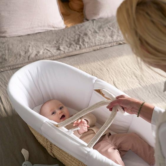 Couffin en fibres naturelles naturel