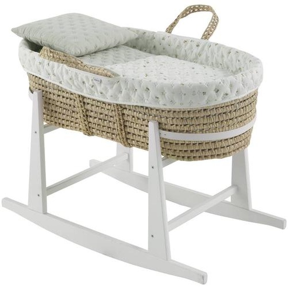 Couffin Matelasse + Support En Bois Mint
