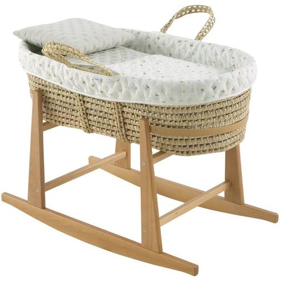 Couffin Matelasse + Support En Bois Mint