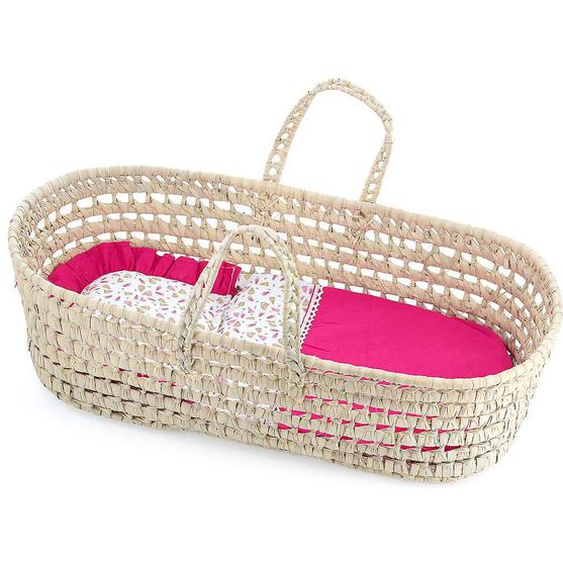 Couffin Poupée 50 Cm Diabolo Grenadine Rose