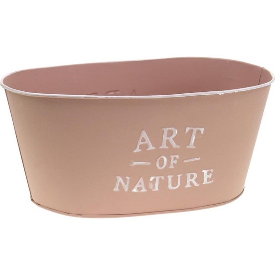 Coupe à fleurs ovale en métal au charme vintage