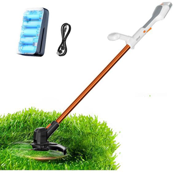 Litheli - Coupe-bordures sans fil 2 en 1, avec batterie lithium 20V 2,0 Ah, tête de coupe de 25 cm et changement de fil rapide, idéal pour pelouse et