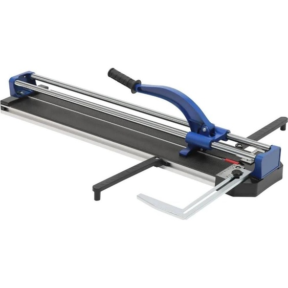 Coupe-carreaux manuel - 800F - longueur de coupe 80 cm - double rail - guidage laser infrarouge - roue de coupe en alliage de tungstène - alliage daluminium - bleu foncé