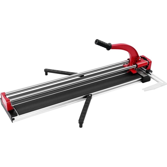 Coupe-carreaux pour porcelaine et céramique - Manuel 800F - Largeur de coupe 80 cm - Épaisseur de coupe 15 mm - Roue de coupe en tungstène - Rail trempé 20 mm - Angle 0-90° - Rouge