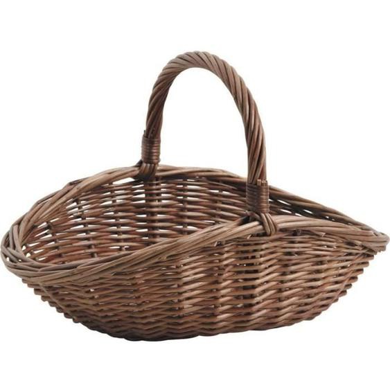 Coupe en osier - Non spécifié - Buff - Dimensions 31x21x11-21 cm - Couleur marron - Mixte