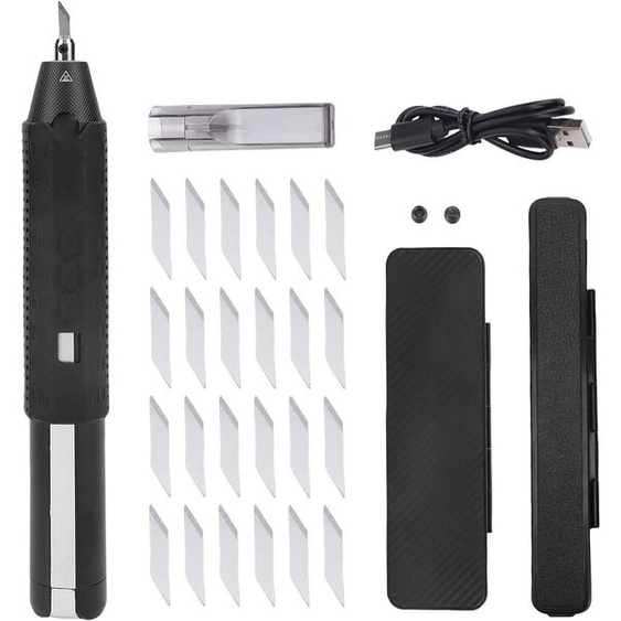 Coupe-fil sans fil à ultrasons avec 3 modes et éclairage LED - 40 000 vibrations par seconde pour les modèles 3D et le bois