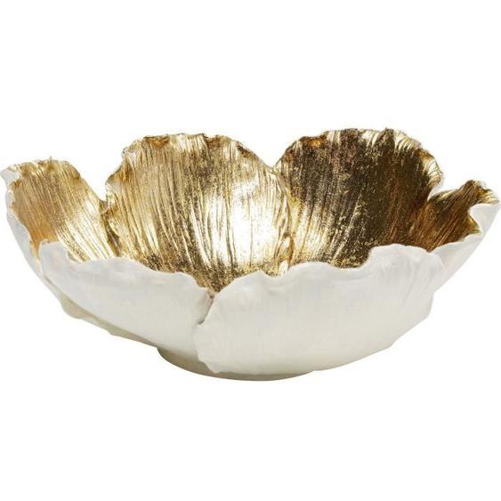 Coupe - KARE Design - Fleur dorée et blanche - Non adapté lave-vaisselle et micro-onde