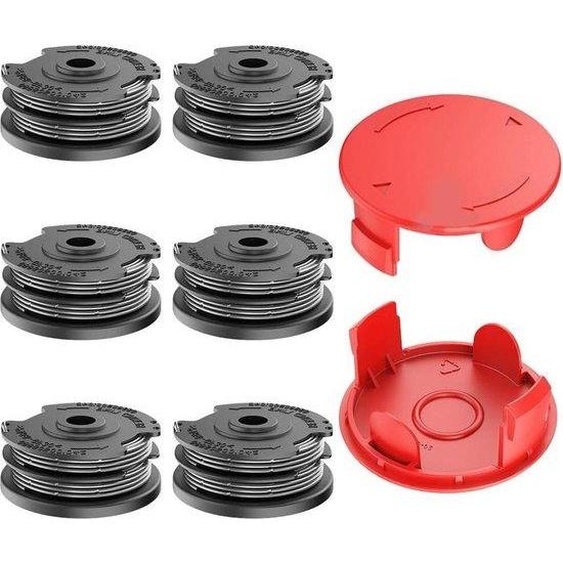 Coupe-paille avec bobine de fil métallique, lot de 6, 2 capots