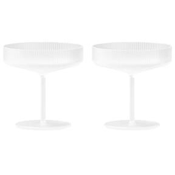 Coupes à champagne Ripple  - frosted