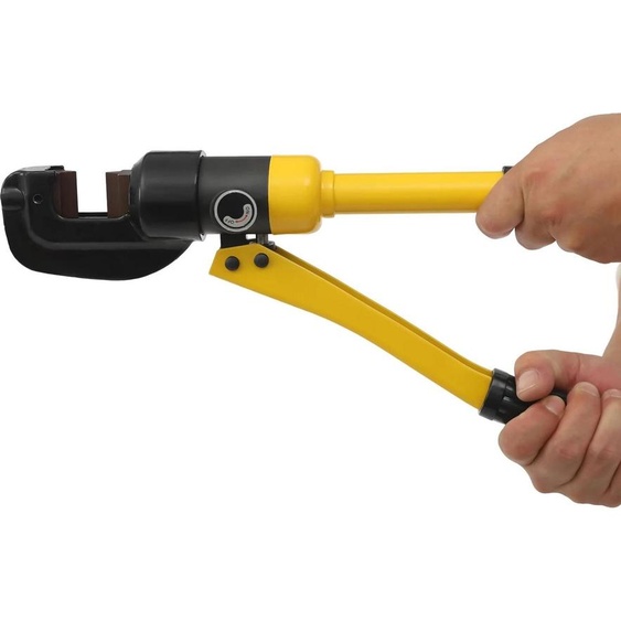 Coupeuse de ronds à béton - Hydraulique Manuelle - Tête ouverte en forme de C - Force de coupe 13 t - Max 22 mm - Zone de coupe 4-22 mm - Jaune