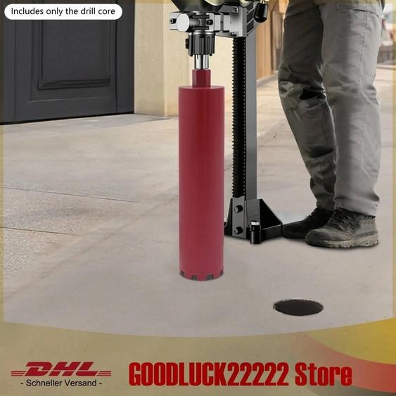 Couronne de carottage diamantée - 112 mm M22 - Pour béton armé - Humide/sec - Longue durée de vie - Rouge