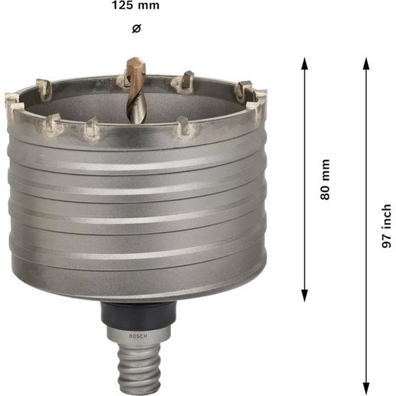 Couronne-trépan SDS-Max-5 100x80x96mm - BOSCH - 2608580524