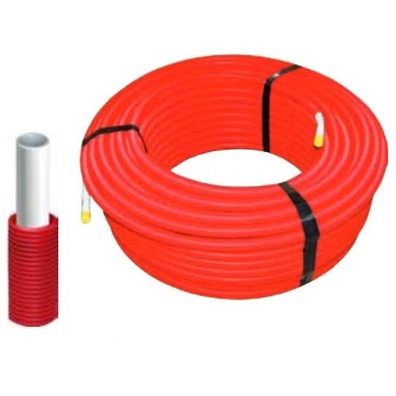 Couronne tube multicouche MULTILAYER PIPE gaine rouge 100 m 20x2 COMISA 87.80.220