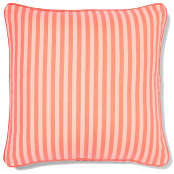 Coussin Avec Housse 40x40 Rayures (rose corail)