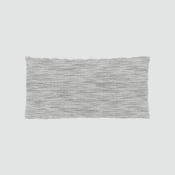 Coussin Blanc Granite - 40x80 cm - Housse en Tissu grossier. Coussin de canapé moelleux