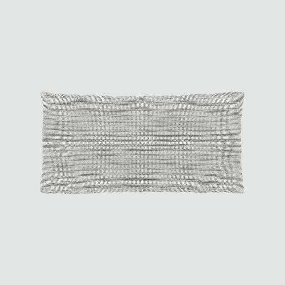 Coussin Blanc Granite - 40x80 cm - Housse en Tissu grossier. Coussin de canapé moelleux