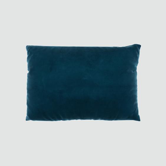 Coussin Bleu Nuit - 40x60 cm - Housse en Velours. Coussin de canapé moelleux