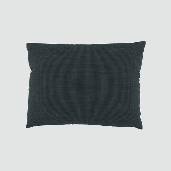 Coussin Bleu Nuit - 48x65 cm - Housse en Textile tissé. Coussin de canapé moelleux