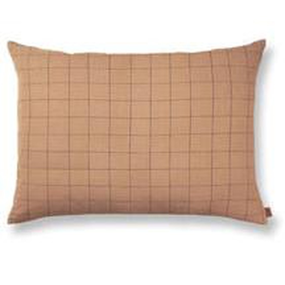 Coussin Brown Cotton - grid - grand