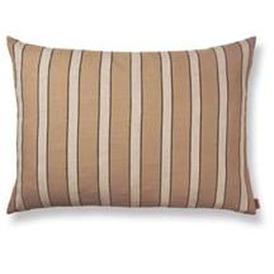 Coussin Brown Cotton - lines - grand