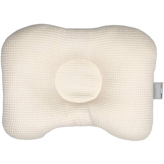 Coussin Cale-tête Ergonomique En Coton Nid Dabeille Beige