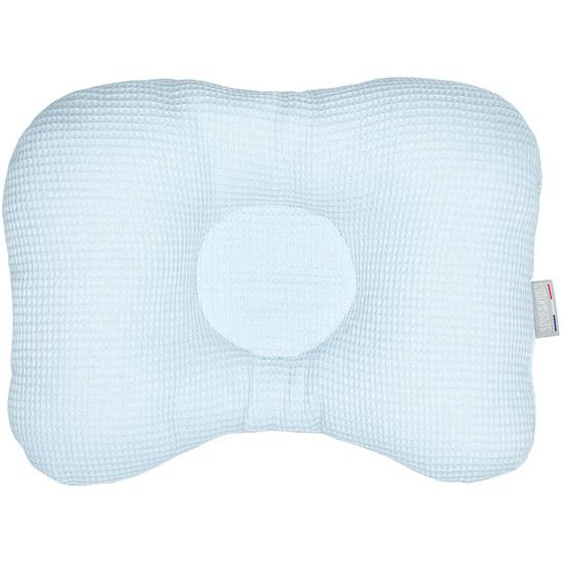 Coussin Cale-tête Ergonomique En Coton Nid Dabeille Bleu