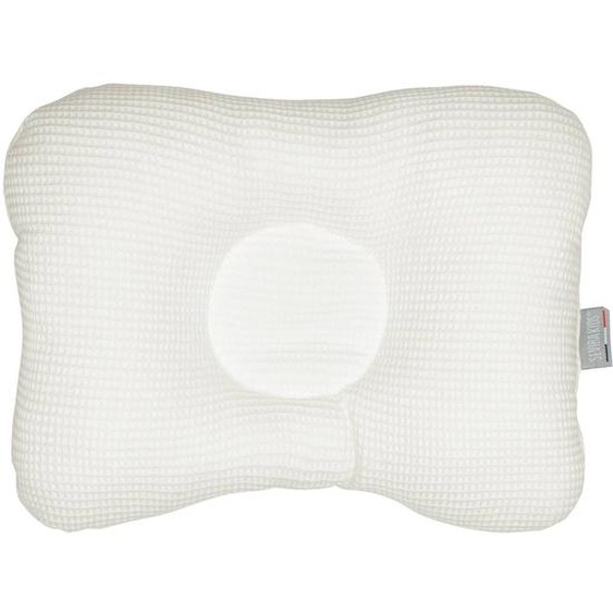 Coussin Cale-tête Ergonomique En Coton Nid Dabeille Écru