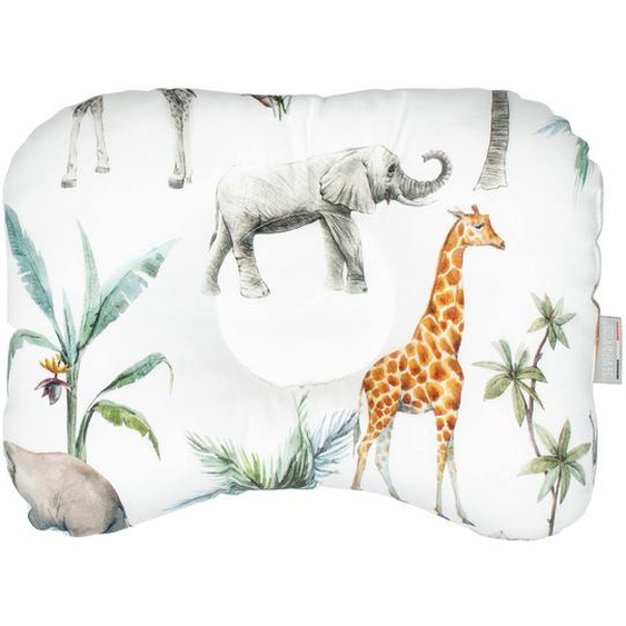 Coussin Cale-tête Ergonomique En Coton Safari Safari, Vert, Gris, Blanc