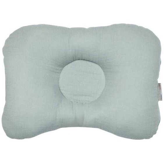 Coussin Cale-tête Ergonomique En Gaze De Coton Jeanne Vert De Gris