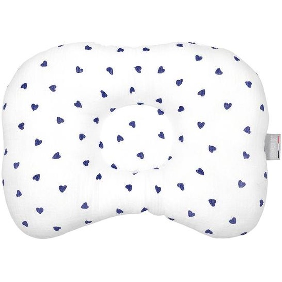 Coussin Cale-tête Ergonomique En Gaze De Coton Lovio Bleu