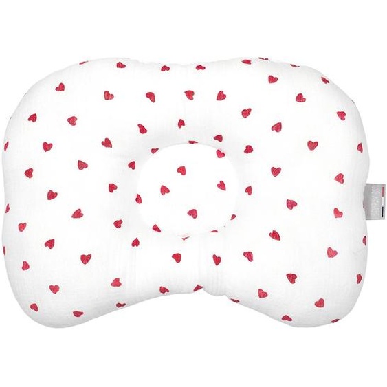 Coussin Cale-tête Ergonomique En Gaze De Coton Lovio Rouge