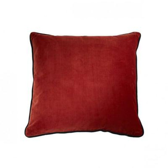 Coussin carré en velours brique,50X50 cm CAMELIA