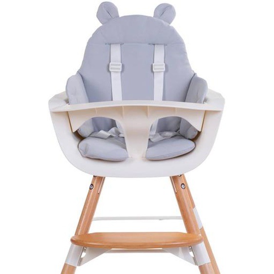 Coussin Chaise Haute En Polyester Déperlant Gris
