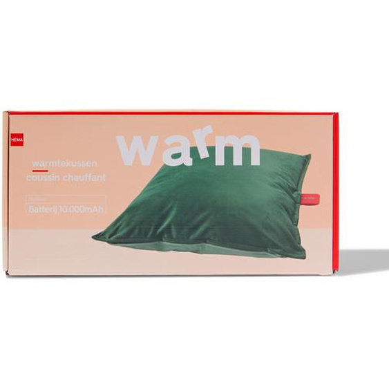 Coussin Chauffant Rechargeable 50x50cm Vert (vert)