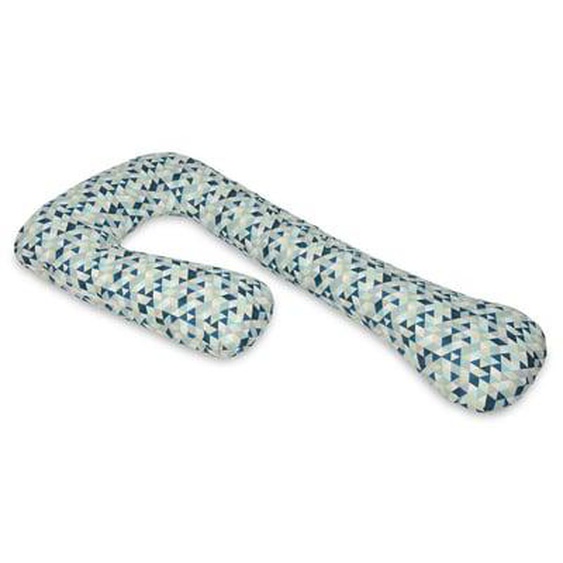 Coussin daccouchement pre/post natal triangles bleus