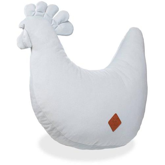 Coussin Dallaitement En Velvet Poule Gris