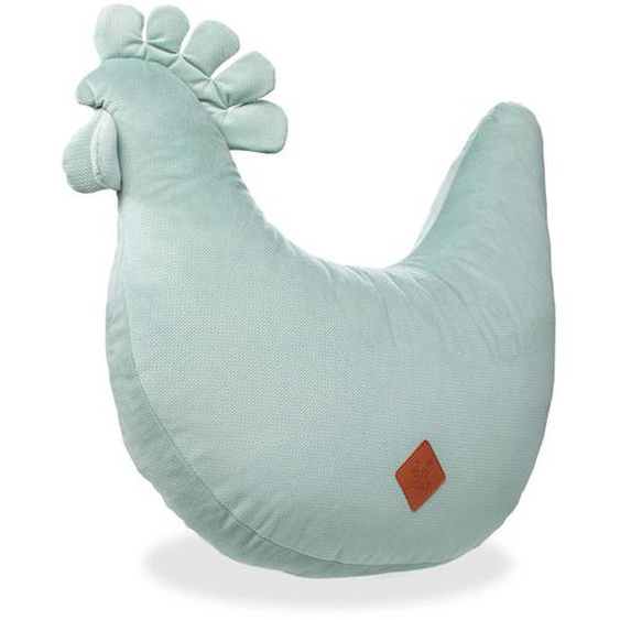 Coussin Dallaitement En Velvet Poule Vert