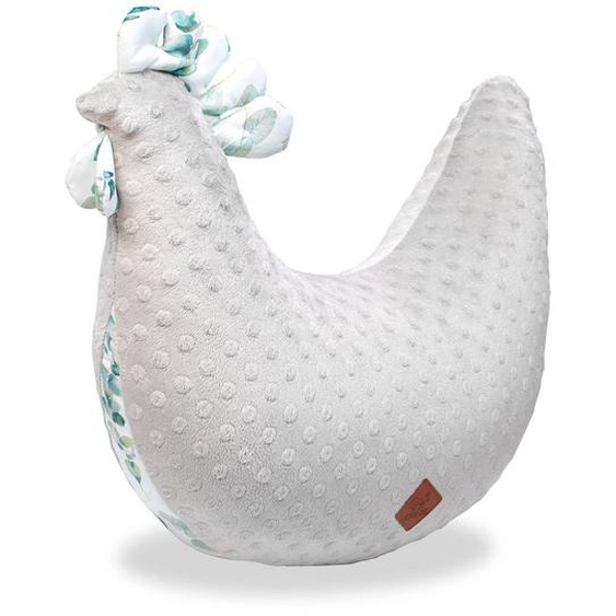 Coussin Dallaitement Poule Eucalyptus Gris Clair