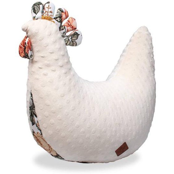 Coussin Dallaitement Poule Néo Vintage Écru