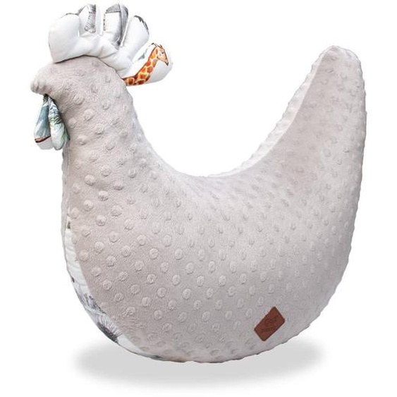 Coussin Dallaitement Poule Safari Gris Clair