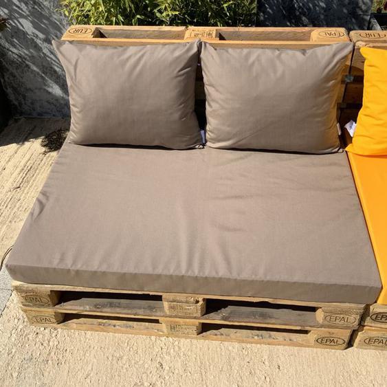 Coussin dassise pour palette Taupe 80x120x10 cm