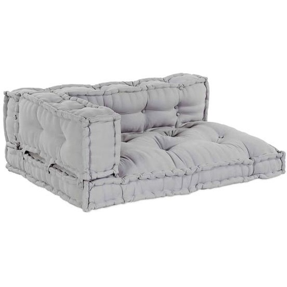 Coussin de canapé 3 pcs Gris tissu