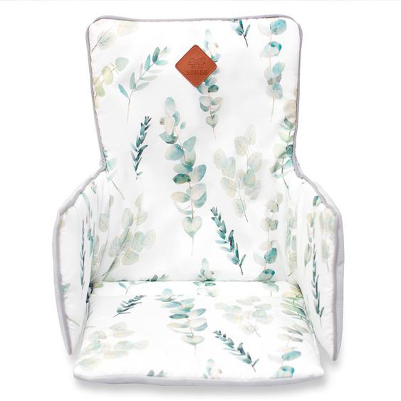 Coussin De Chaise Haute Bébé Eucalyptus Eucalyptus, Vert, Gris