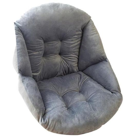 Coussin de Chaise - Rehausseur de Chaise Doux avec Dossier en Forme Coquille Peluche pour Chaise Jardin et Fauteuil, 40 x 48cm,