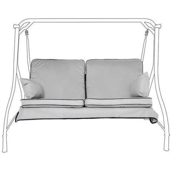 Coussin de hamac - Gardenista - Chaise pivotante suspendue - Résistant à leau - Gris - 56cm x 112cm