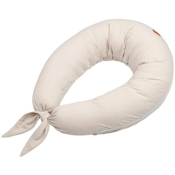 Coussin De Maternité Et Dallaitement + Housse En Gaze De Coton Beige