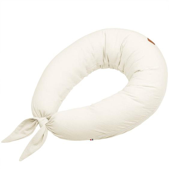 Coussin De Maternité Et Dallaitement + Housse En Gaze De Coton Écru