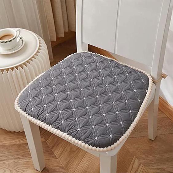 Coussin de siège, 4 pièces Coussin de repas Coussin de siège rembourré (gris)